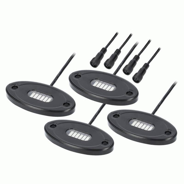 4 POD ROCK LIGHT KIT (RGBW-CB2 CONTROL BOX SOLD SEPERATELY) – LAND Auto ...